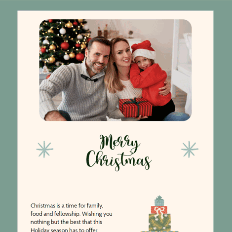 Christmas Family Photo Gift Stack eCard